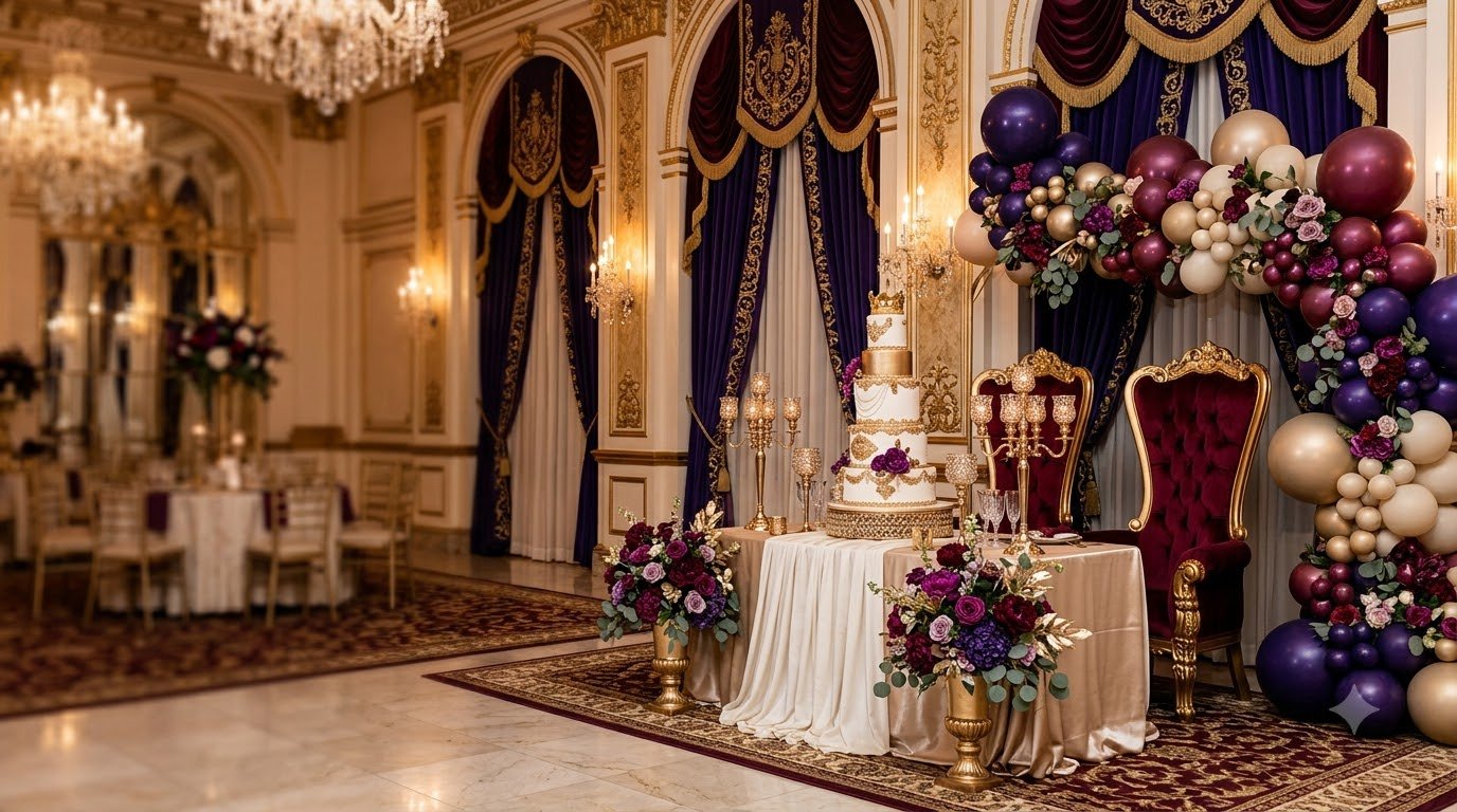 Royal theme birthday decoration